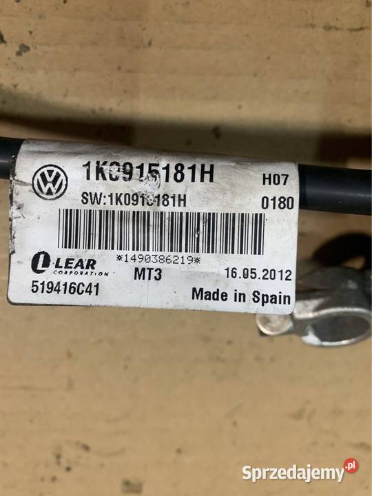 Klema minusowa 1K0915181H vw tiguan 5N lift osobowe Szczecin