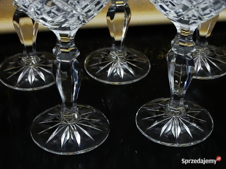 Kieliszki kryształowe zestaw 6 sztuk ręcznie Kieliszki i pucharki