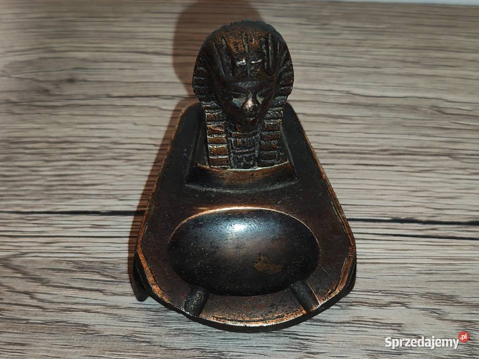 Mini popielniczka SFINKS z mosiądzu ozdoba Figurki i rzeźby Siedlce