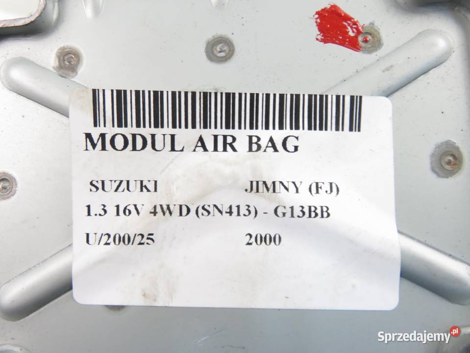 MODUŁ AIRBAG SUZUKI JIMNY 3891081A40 X6T47073 Komputery