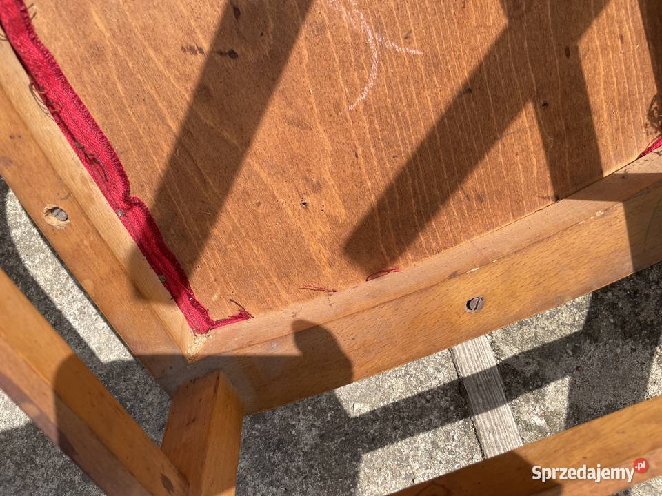 krzesło drewniane PRL pomorskie Pruszcz Gdański