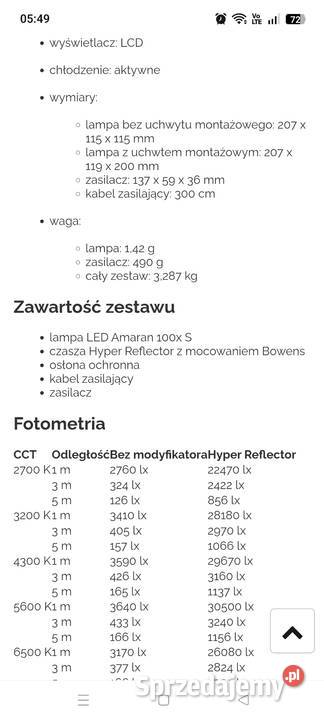 Lampa studyjna fotograficzna Opole