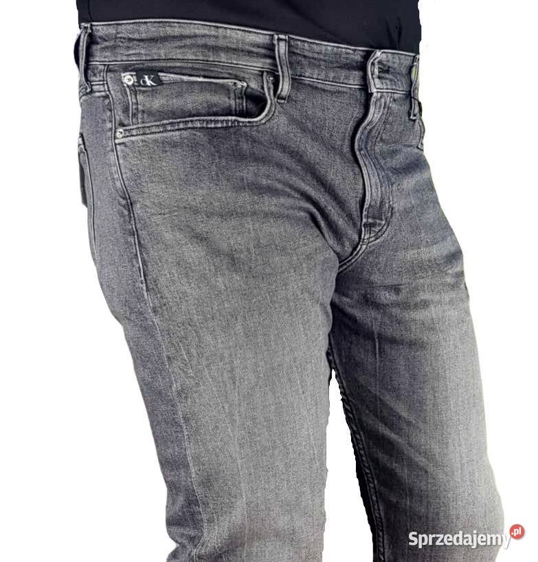 Męskie jeansy Calvin Klein Jeans Slim Taper Odzież codzienna