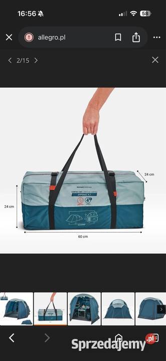 Namiot kempingowy Quechua Arpenaz 41 4 osobowy Kielce