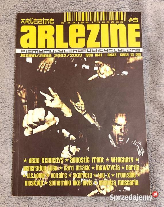Arlezine 5 JesieńZima 20022003 Fanzine punk miękka śląskie Rybnik