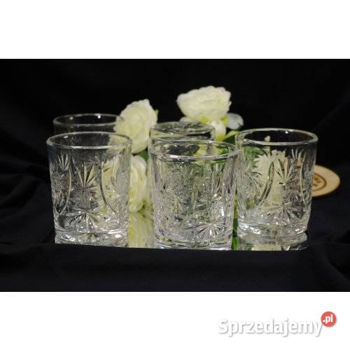 Komplet kryształowych szklanek do whisky 5 sztuk