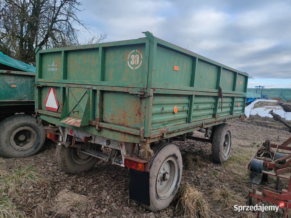 Przyczepa d46 sztywna opłacona Przyczepy rolnicze Łobżenica