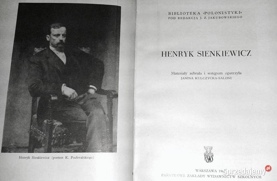 Henryk Sienkiewicz Janina KulczyckaSaloni Rok wydania 1966