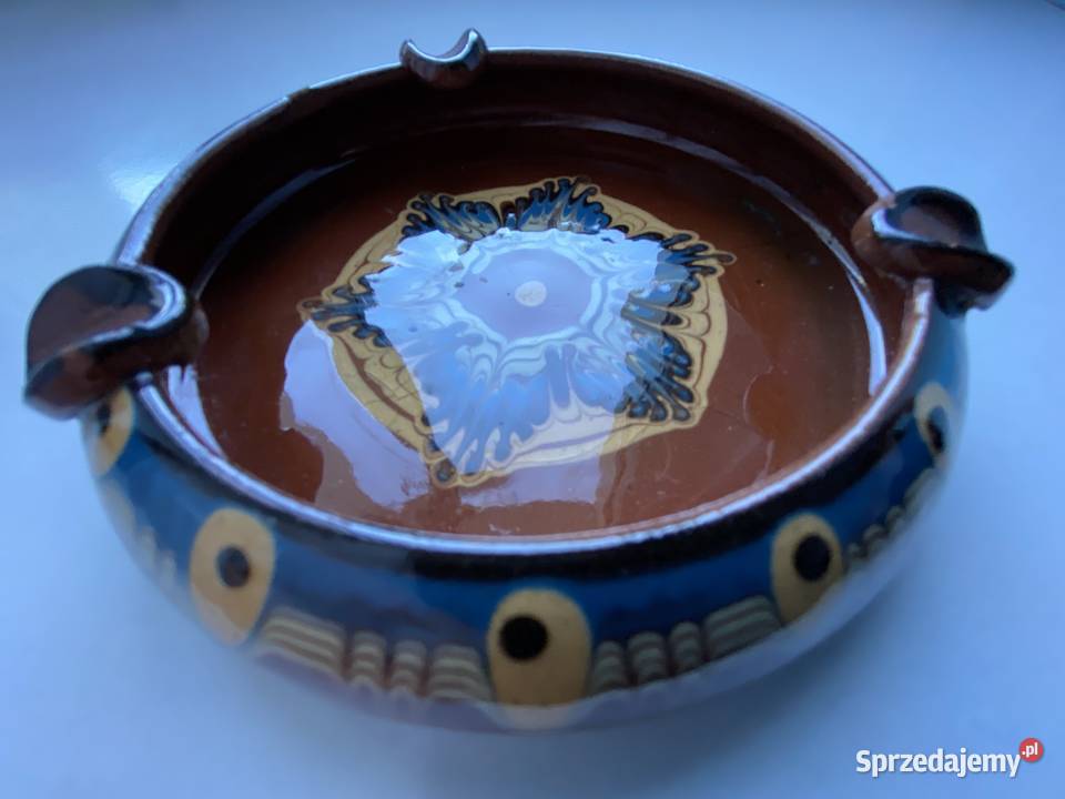 Popielniczka szklana w skórze mosiądz ceramiczna inny kolor pomorskie Kwidzyn