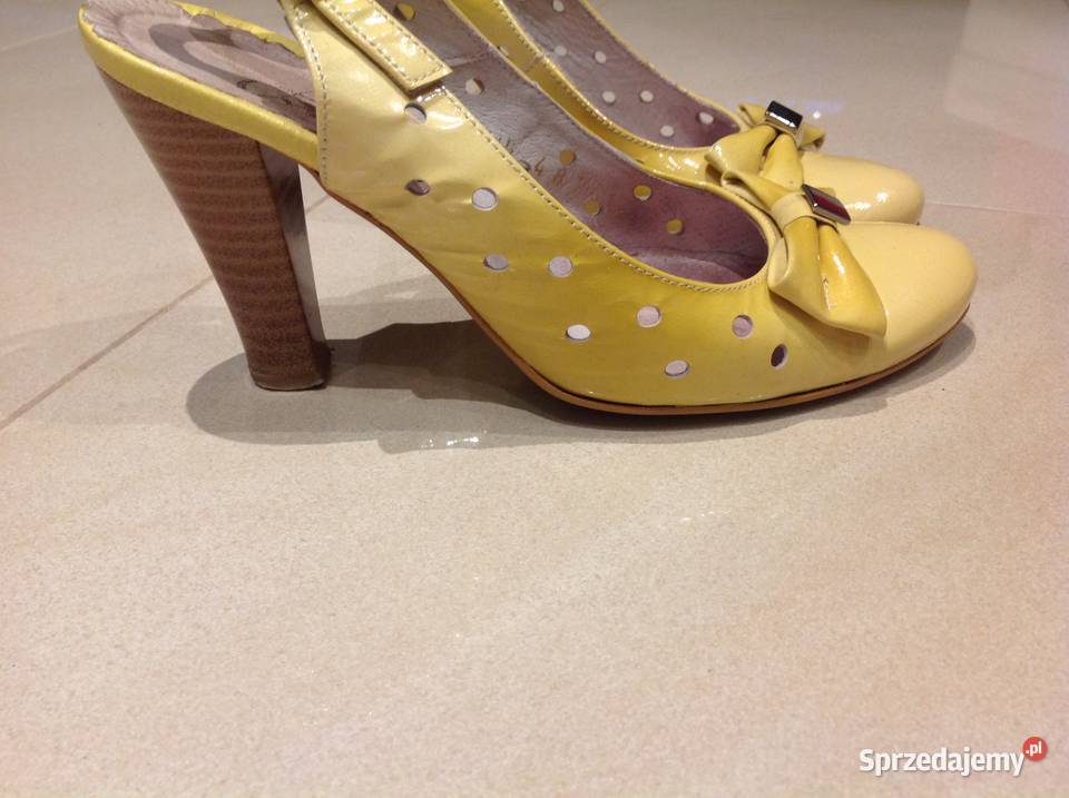 Sandałki Skórzane na obcasie r 36 lubuskie Nowa Sól
