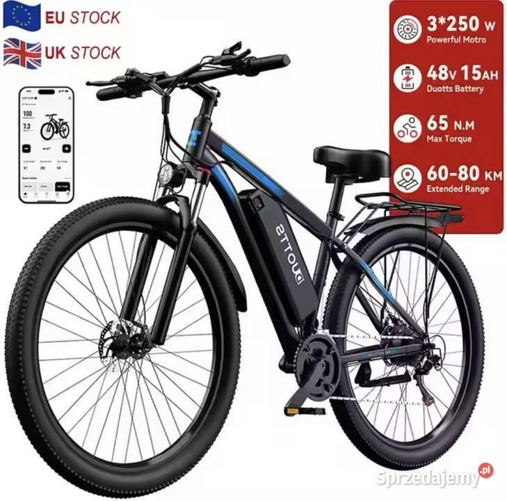 Masywny rower elektryczny Rowery elektryczne Toruń