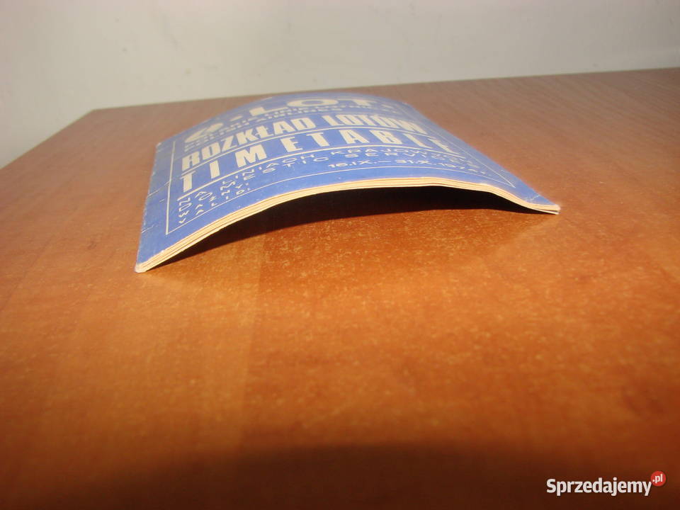 LOT Rozkład Lotów 1974 Pozostałe pomorskie Pruszcz Gdański