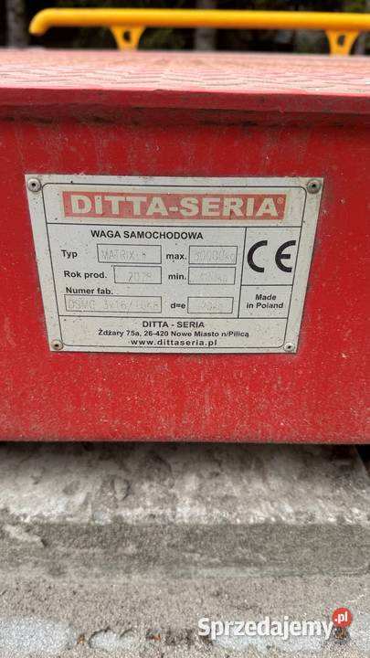 Waga nasjazdowa 50 tonDittaseria lubuskie sprzedam
