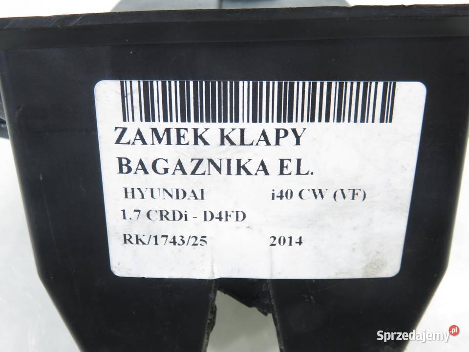 ZAMEK KLAPY HYUNDAI i40 CW
