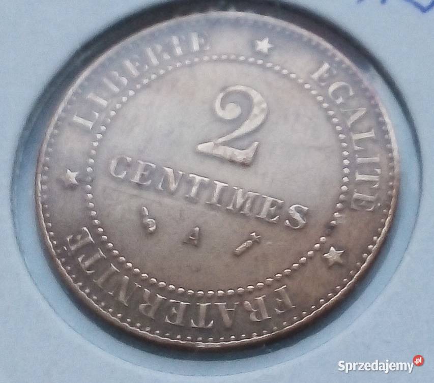 FRANCJA2 CENTIMES1892 rAPARIS Legionowo