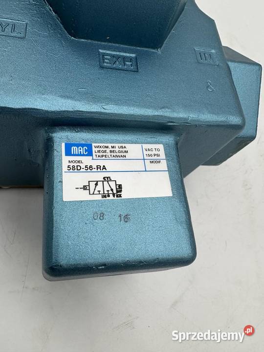 MAC 58D56RA Pneumatic Valve Warszawa sprzedam