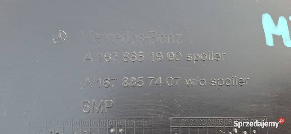 MERCEDES GLE W167 DOKŁADKA ZDERZAKA PRZÓD