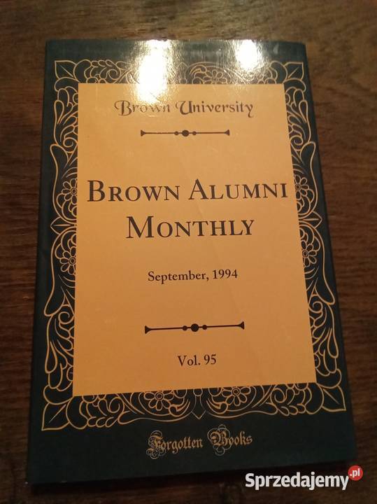 Brown alumni monthly September 1994 volume 95 Czasopisma Warszawa