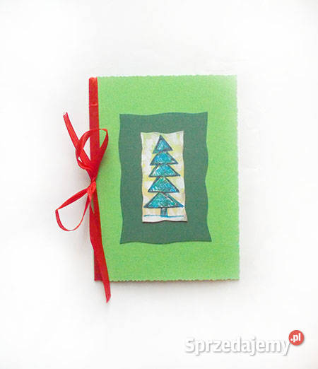 zielona kartka na Boże Narodzenie świąteczna Olsztyn