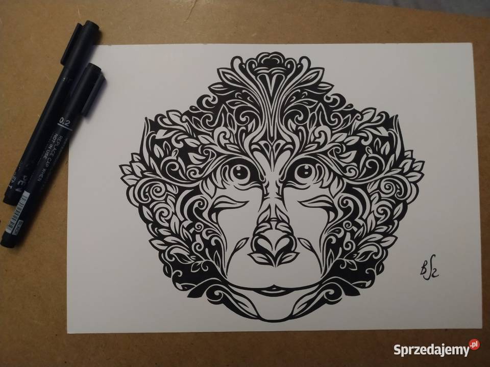 Rysunek małpa cienkopis blok t A4 250 gm2 mazowieckie Warszawa