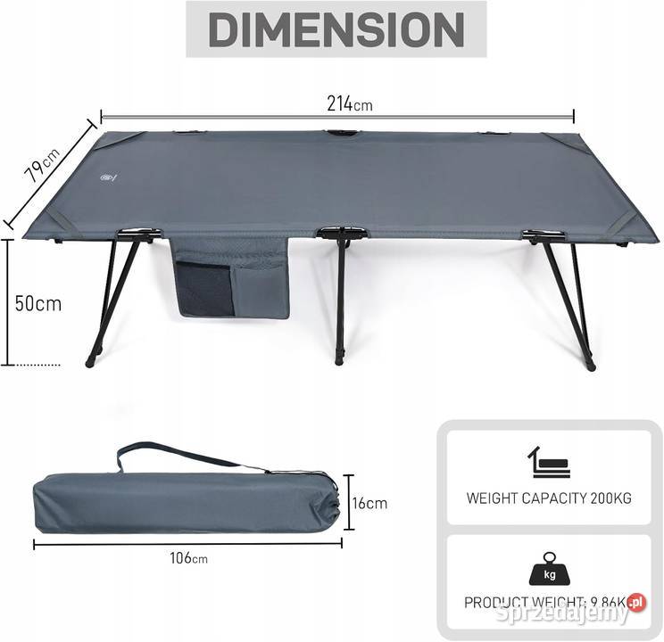 SKŁADANE ŁÓŻKO POLOWE TURYSTYCZNE KEMPINGOWE mazowieckie sprzedam