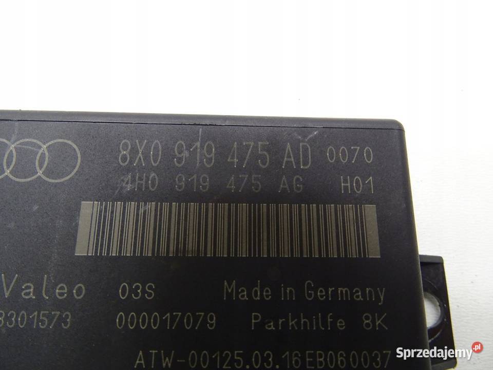 STEROWNIK MODUŁ PDC PARKOWANIA 8X0919475AD AUDI Komputery