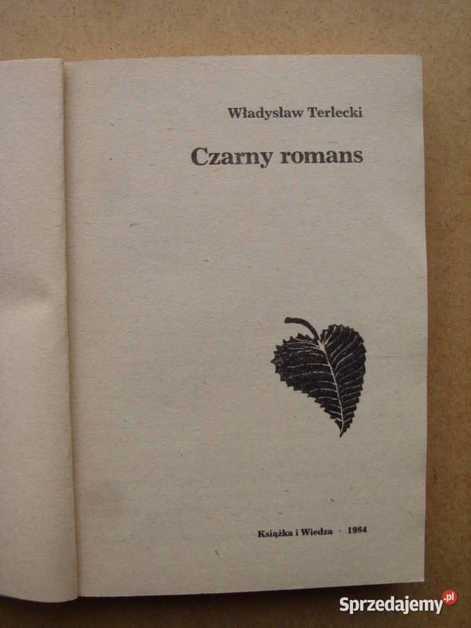 WLADYSLAW TERLECKICZARNY ROMANS 1984wok Wołów