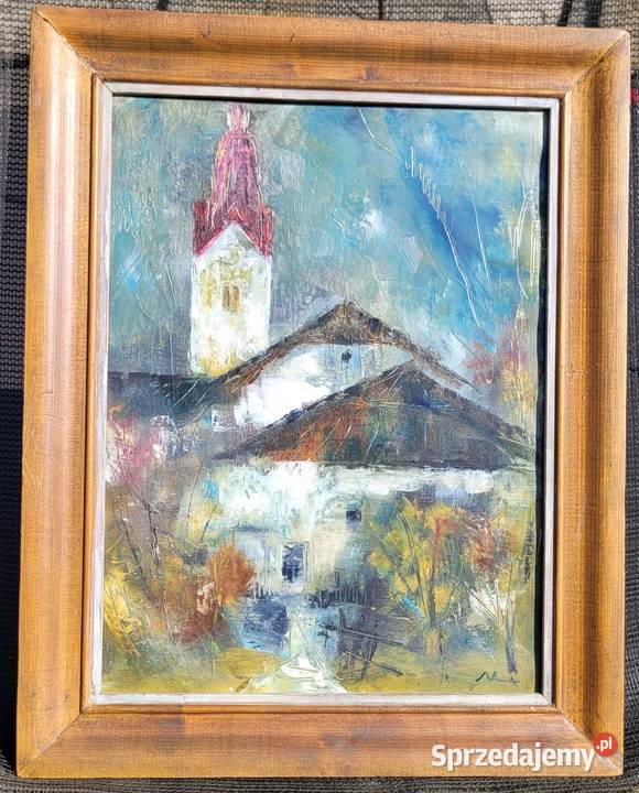 Obraz olejny sygnowany Wolsztyn