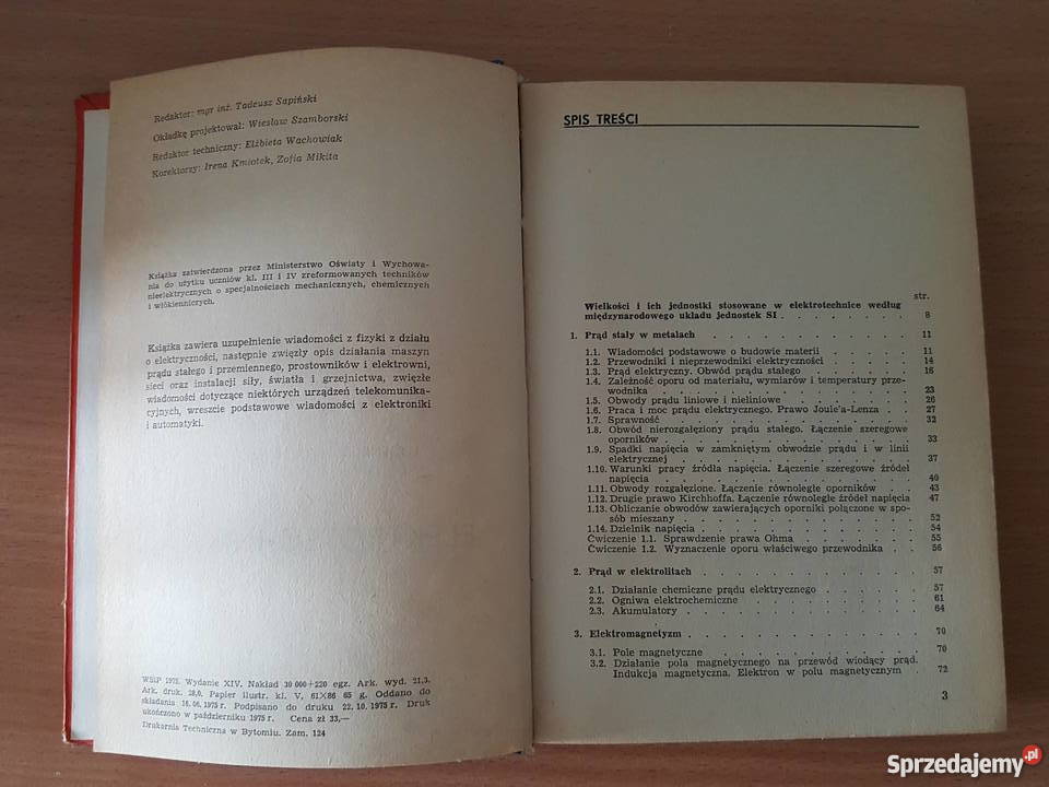 Książka ELEKTROTECHNIKA Eugeniusz Nieciejowski Złotniki