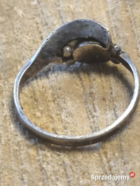 srebrny pierścionek muszla Avalone Vintage srebro Pierścionki Mysłowice sprzedam
