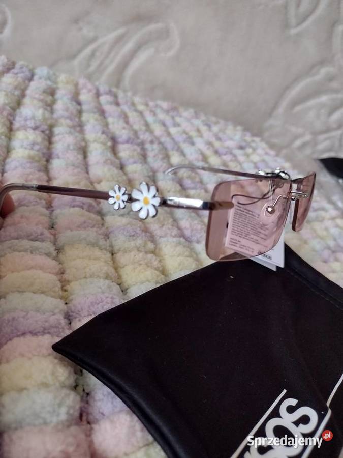 ASOS Rożowe zdobione okulary Okulary Kraków