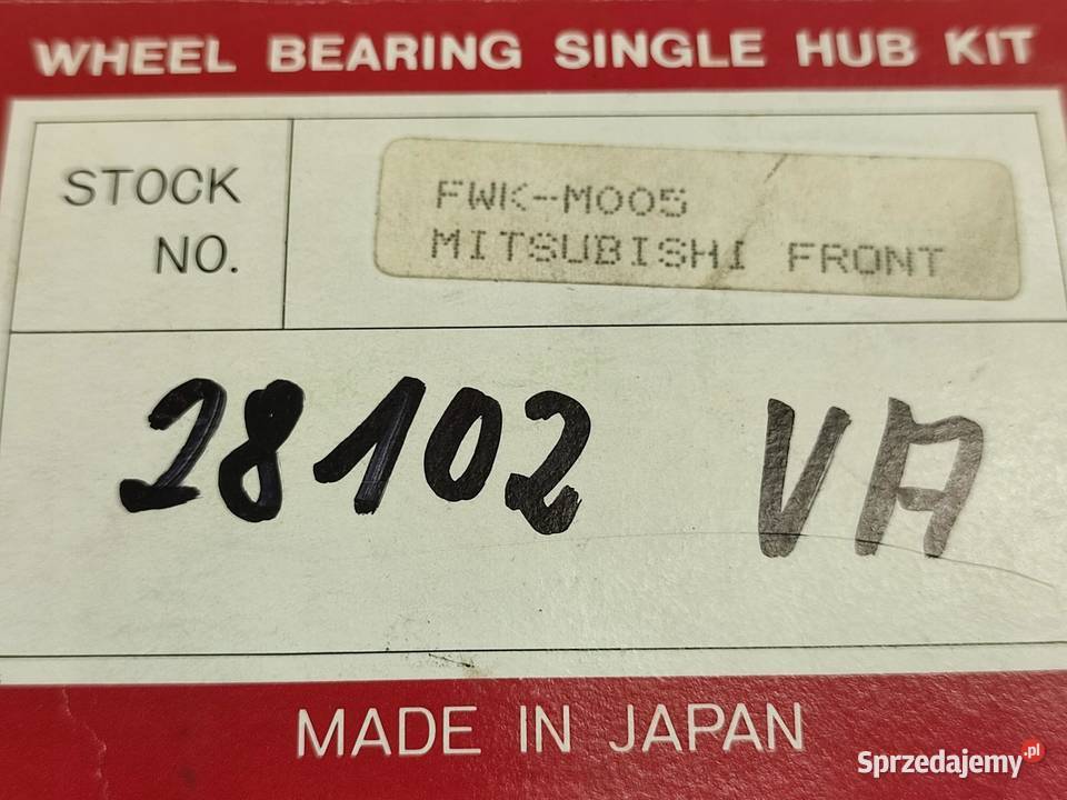 ŁOŻYSKO PIASTY USZCZELNIACZ 2X ZESTAW KOYO