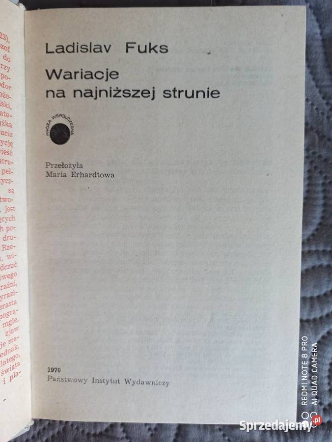WARIACJE NA NAJNIŻSZEJ STRUNIE LFuks Warszawa sprzedam