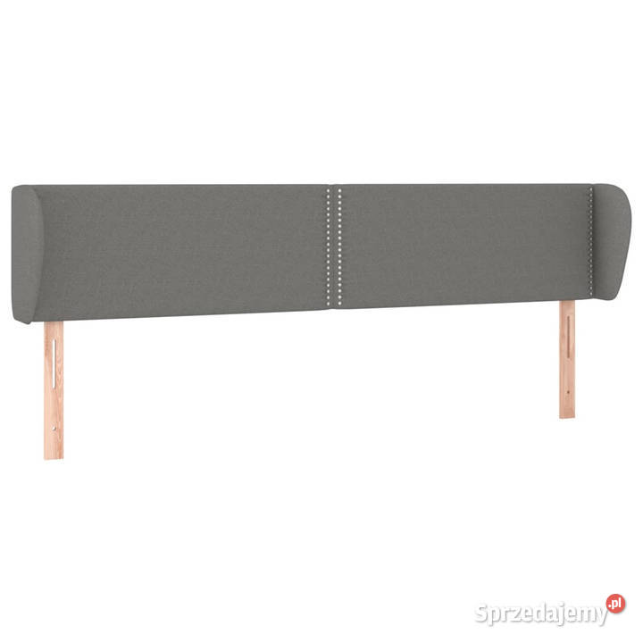 Zagłówek uszak ciemnoszary 203x23x7888 tkanina Warszawa