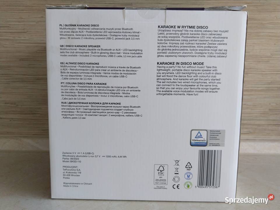 NAJTANIEJ Głośnik Karaoke Disco Akumulatorowy Zabrze