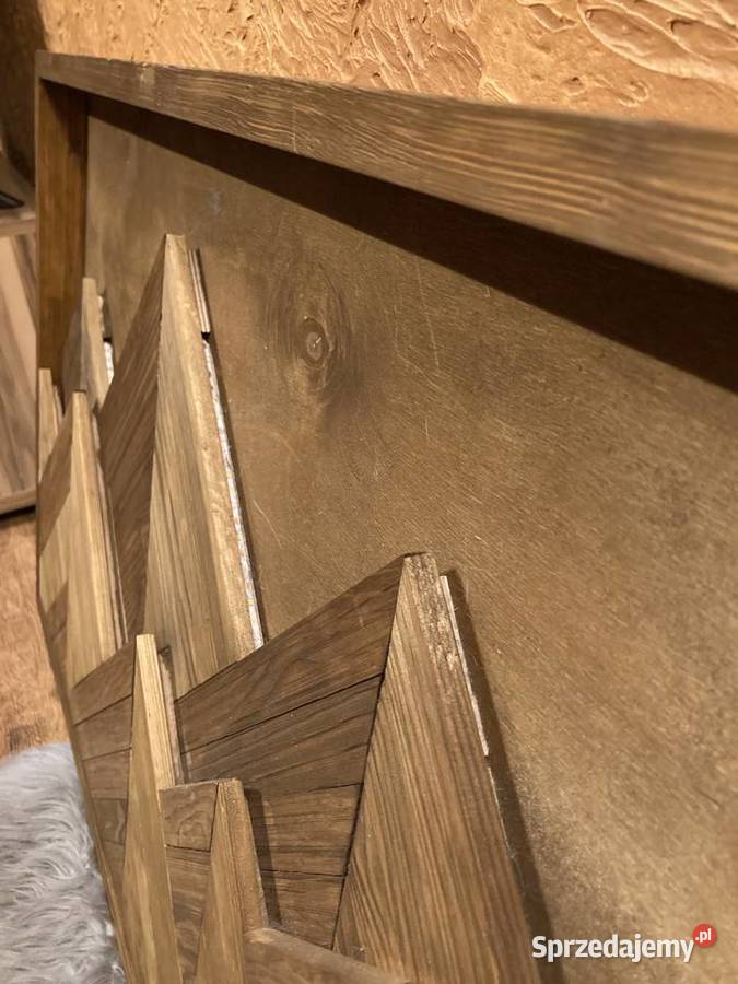 Drewniany obraz z podświetleniem led góry lubelskie Lublin