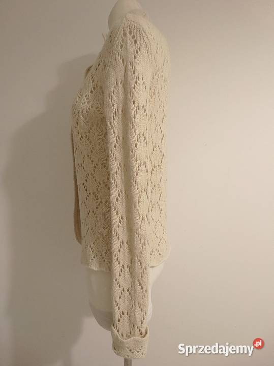 Sweter Kardigan Wełniany z Angorą Rozpinany Rozpinane  podlaskie Łomża