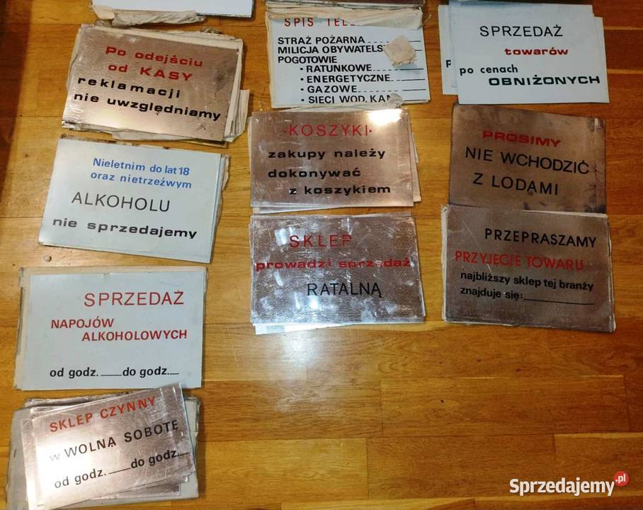Tablice sklepowe PRL oryginalne Antyki, Sztuka, Kolekcje Kobyłka sprzedam