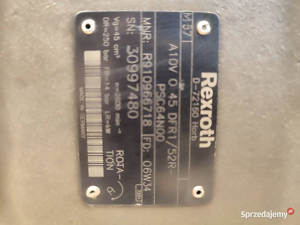 Pompa hydrauliczna R902462905 Rexroth Pozostałe wielkopolskie