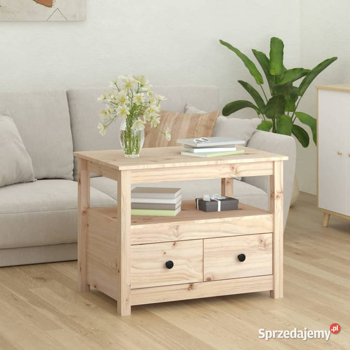 Stolik kawowy 71x49x55 lite drewno sosnowe Warszawa