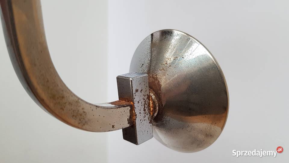 Trójramienny świecznik w stylu art deco drewno Pozostałe Dąbrowa Górnicza