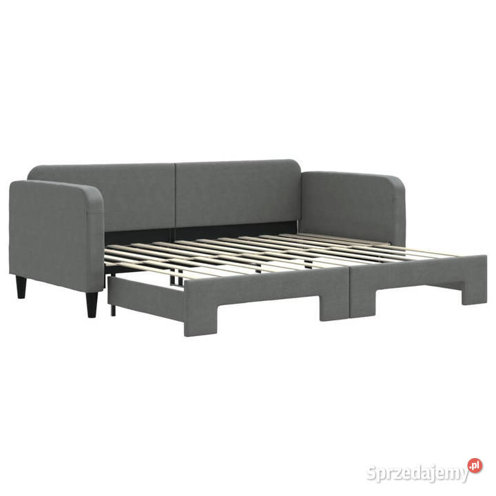 Sofa rozsuwana ciemnoszara tkanina 90x200 mazowieckie Warszawa sprzedam