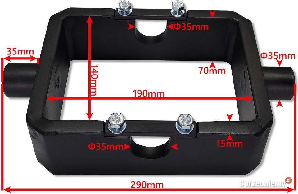 SIŁOWNIK cylinder 7 TON WYSUW 800 NISKI Z
