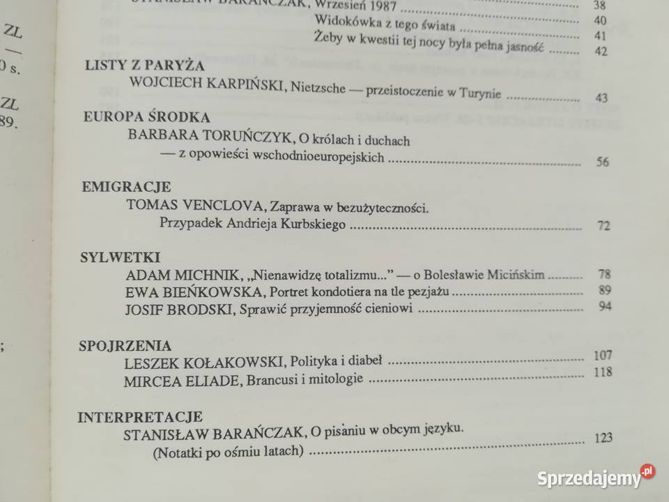 Zeszyty literackie wybór z lat 80 tych numer pomorskie Gdańsk