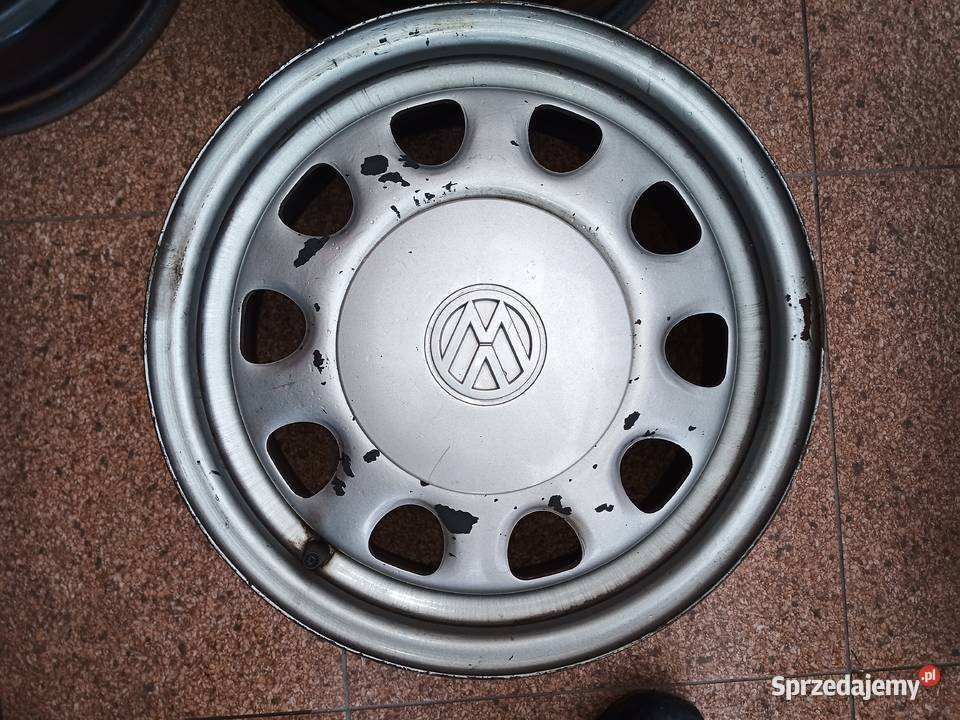 Felgi stalowe z deklami i obreczami 14100 Golf 3 mazowieckie Warszawa sprzedam