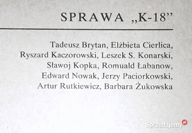 Sprawa K18 Tadeusz Brytan i inni lubelskie Chełm