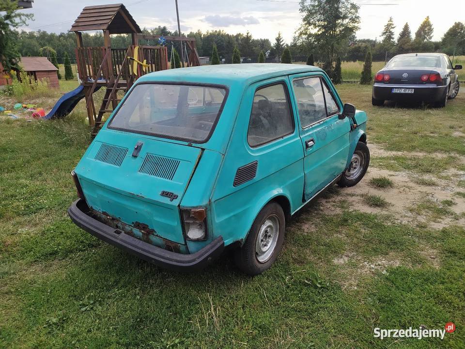 Fiat 126pkapliczka wersja eksportowa Aleksandrów Łódzki