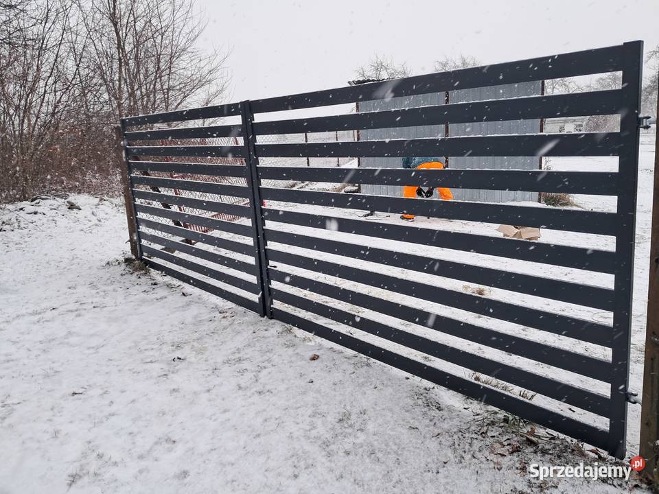 Brama palisadowa dwuskrzydłowa Kierlikówka