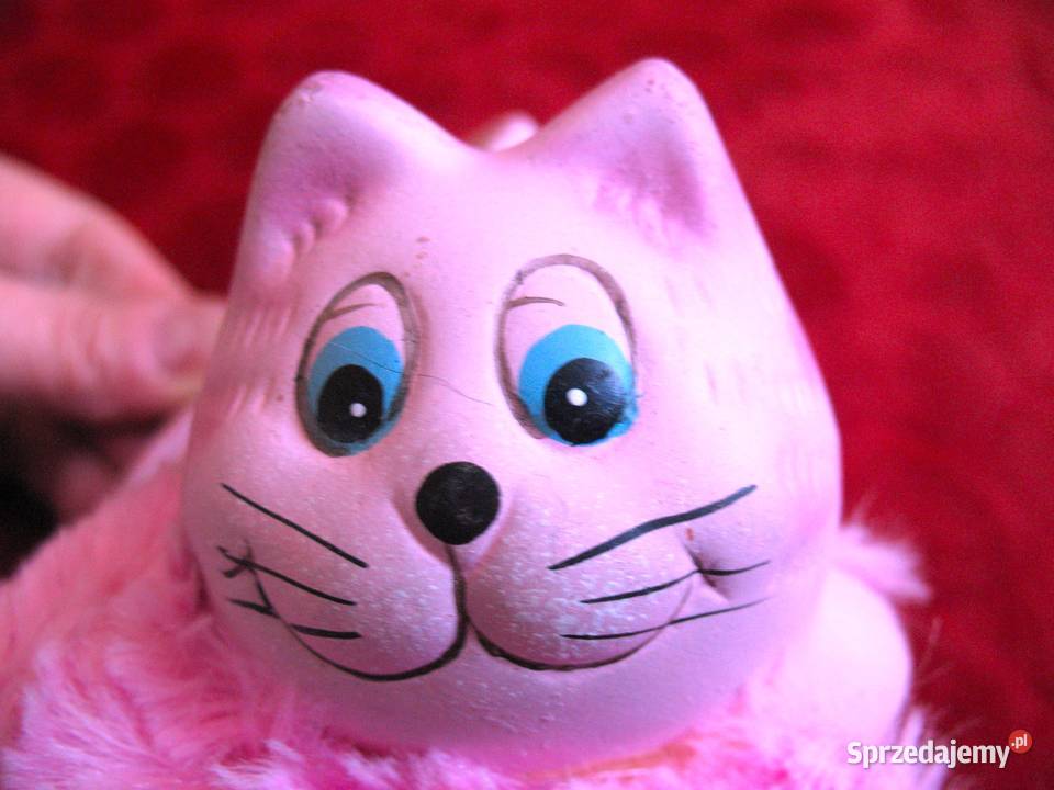 Kot pojemnik doniczka wazonik ceramika 6 x 14 x