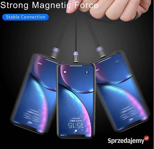 Kabel Magnetyczny USBC Micro iPhone Ładowarka Ładowarki Sosnowiec